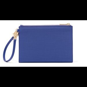 Dagne Dover Essentials Clutch Wallet in Lapis EUC